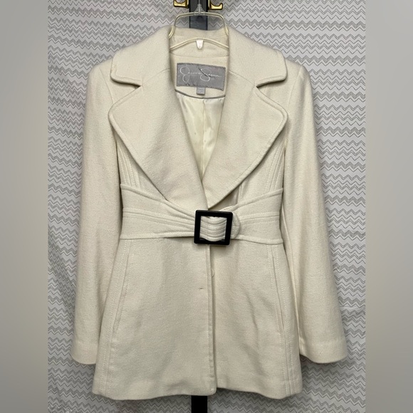 Cream Colored Jessica Simpson Peacoat - Picture 1 of 11